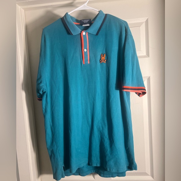 Psycho Bunny Other - Psycho Bunny Teal Polo with Orange Trim 2XL - small mark